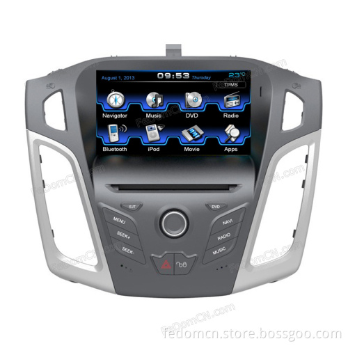8 Inch TFT LCD Touch Screen Car DVD GPS Navigation System for Ford Focus 2012 with Bluetooth+Radio+iPod+Video